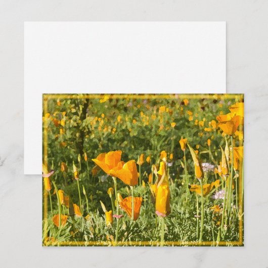 Glanzend pap briefkaart (Voorkant / Achterkant)