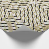 Glanzend papier met glanzende wrapping Gold Black (Hoek)