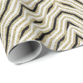 Glanzend papier met glanzende wrapping Gold Black (Rol Hoek)