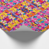 Glanzend papier met vulling van pom (Hoek)