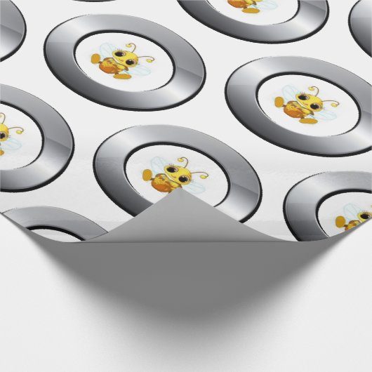 Glanzend papier met zilveren borrelen (Hoek)