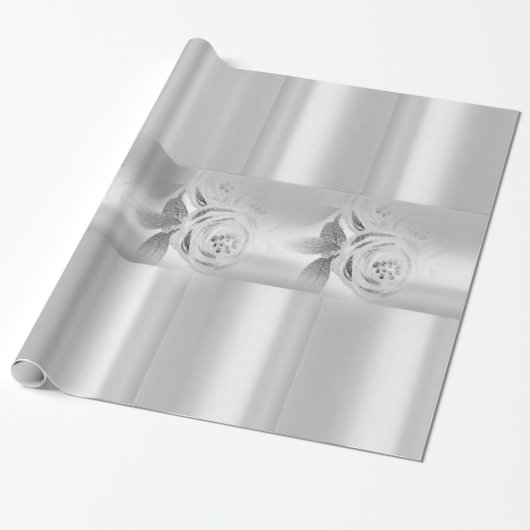 Glanzend papier met zilvervlies (Uitgerold)