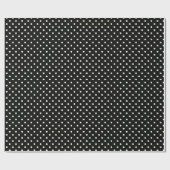 Glanzend papier Stippen Circles Black Cream (Vlak)