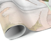 Glanzend papier, Teddy Bear Angel Cadeaupapier (Rol Hoek)