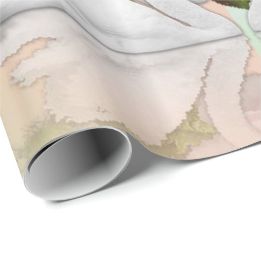 Glanzend papier, Teddy Bear Angel Cadeaupapier (Rol Hoek)