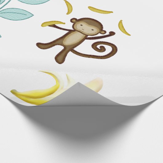 Glanzend papier voor het oppakken van apen Bananen (Hoek)