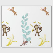 Glanzend papier voor het oppakken van apen Bananen (Vlak)