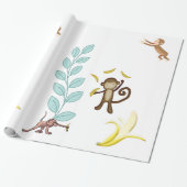 Glanzend papier voor het oppakken van apen Bananen (Uitgerold)