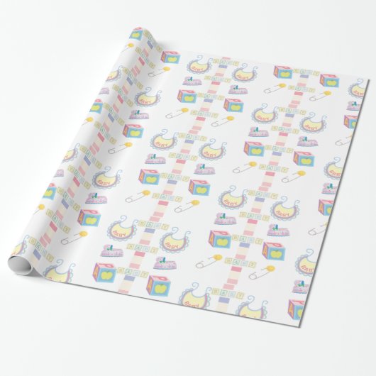 Glanzend papier voor nieuwe babykleding (Uitgerold)