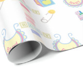 Glanzend papier voor nieuwe babykleding (Rol Hoek)