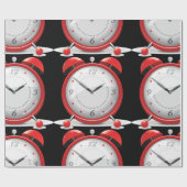 Glanzend papier voor rode waarschuwingsklok (Vlak)