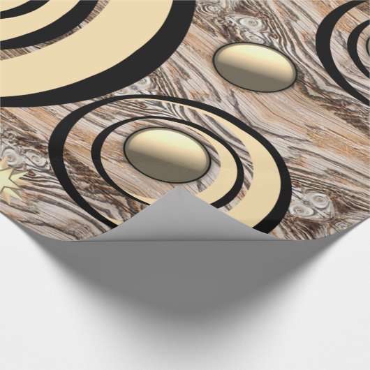 Glanzend papierhout voor onmiddellijke verpakking cadeaupapier (Hoek)