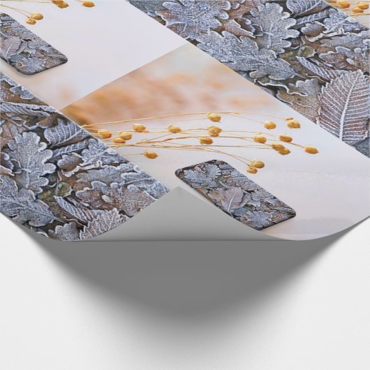 Glanzend papierleder cadeaupapier (Hoek)