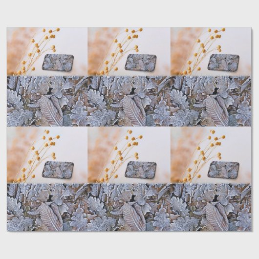 Glanzend papierleder cadeaupapier (Vlak)