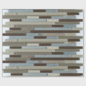 Glanzend papiermozaïek cadeaupapier (Vlak)