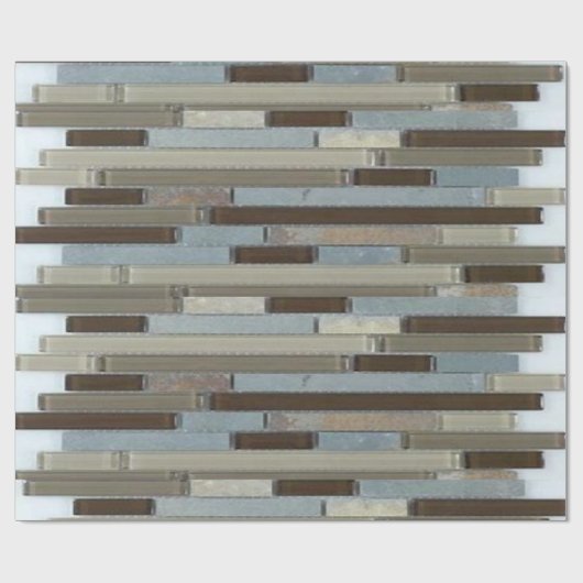 Glanzend papiermozaïek cadeaupapier (Vlak)