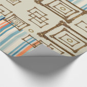 Glanzend papierstripe cadeaupapier (Hoek)