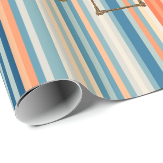 Glanzend papierstripe cadeaupapier (Rol Hoek)