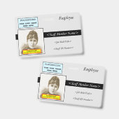 Glanzend Personeels ID-badge Badge (Voor- en achterkant)