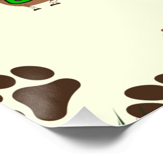 Glanzend Poster (Hoek)