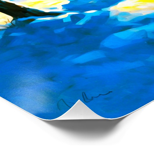 Glanzend Poster (Hoek)