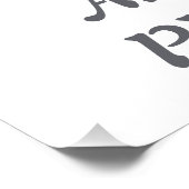 Glanzend Poster (Hoek)