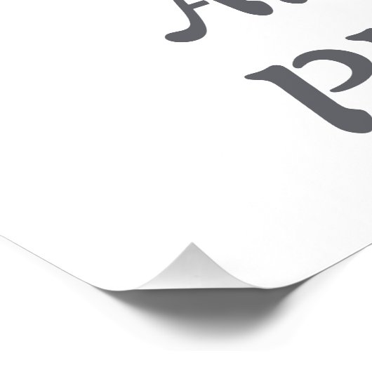 Glanzend Poster (Hoek)