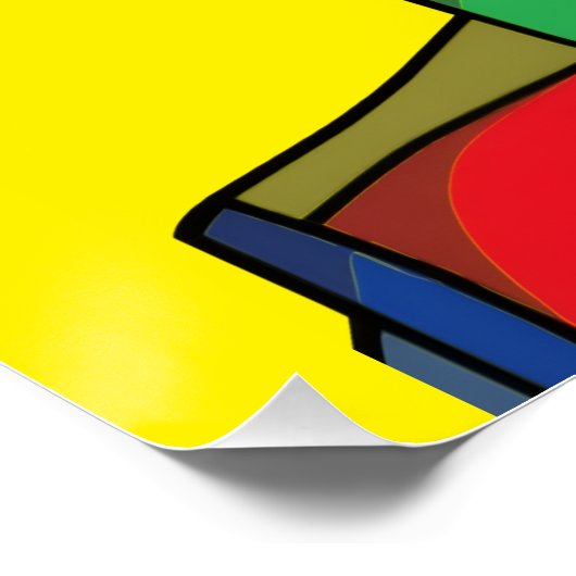 Glanzend Poster (Hoek)