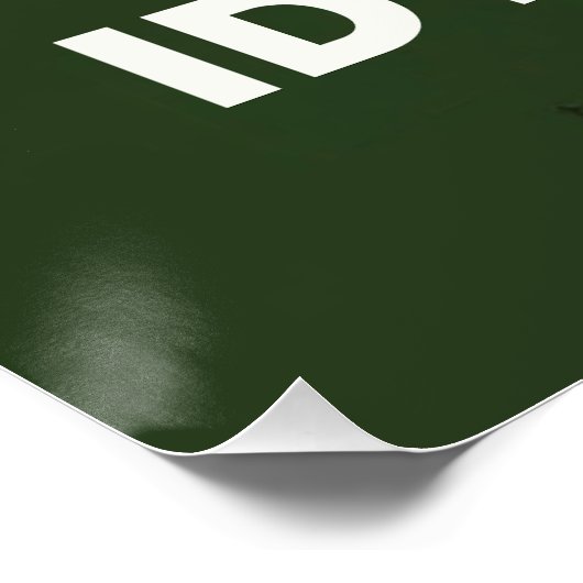 Glanzend Poster (Hoek)