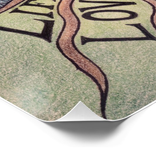 Glanzend Poster afdrukken (Hoek)