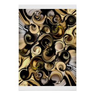 Glanzend Poster "Dimension versus Shape"