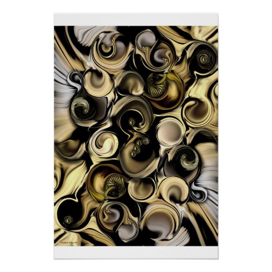 Glanzend Poster "Dimension versus Shape" (Voorkant)