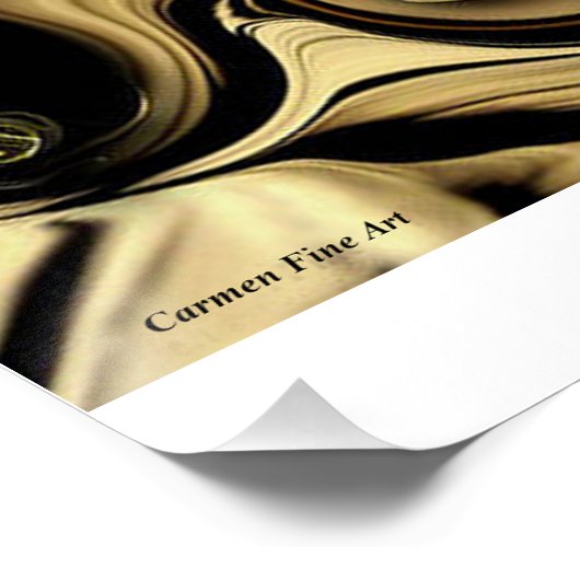 Glanzend Poster "Dimension versus Shape" (Hoek)