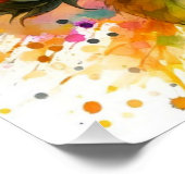 Glanzend Poster - Mooie Gele Zonnebloem, Kunst (Hoek)