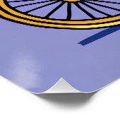 Glanzend Poster op de fiets (Hoek)