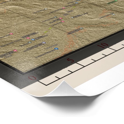 Glanzend poster op de Kilimanjaro (Hoek)