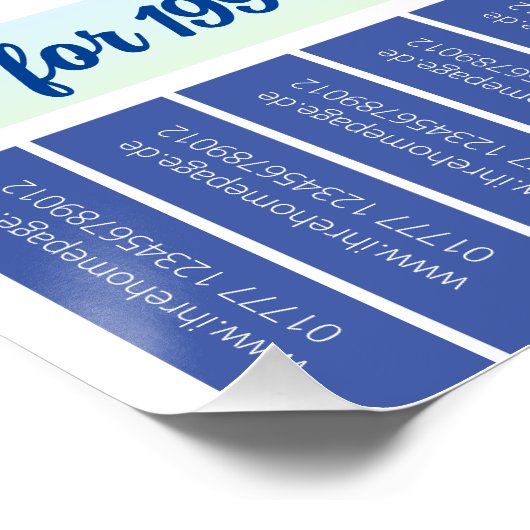 Glanzend Poster Sjabloon (Hoek)