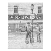 Glanzend Poster STANDIN OP DE HOEK (Voorkant)