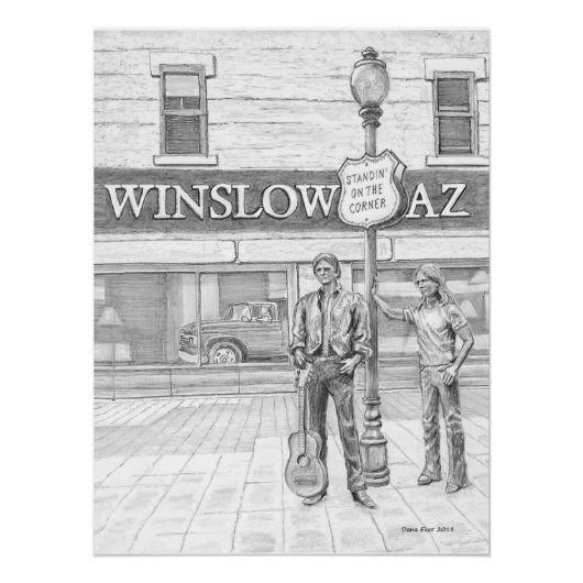 Glanzend Poster STANDIN OP DE HOEK (Voorkant)