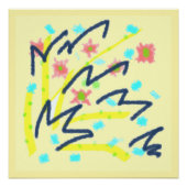 Glanzend Poster van Scribble Buds (Voorkant)