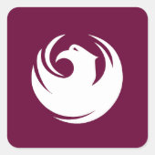 Glanzend Poster Vierkante Sticker (Voorkant)