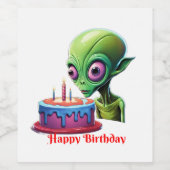 Glanzend Poster Wijn Etiket (Enkel label)