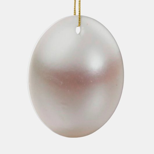 Glanzend realistische parelstructuur keramisch ornament (Rechts)