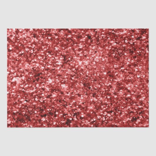 Glanzend Rode Kerst Glitter Tissuepapier (Voorkant)