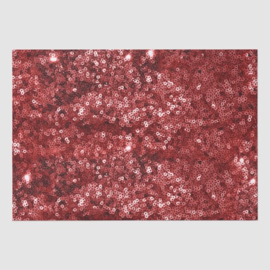 Glanzend Rode Kerst Glitter Tissuepapier (Voorkant)