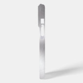 Glanzend Roestvrij staal Metalli Look- Monogram Case-Mate iPhone Case (Achterkant / Links)