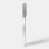 Glanzend Roestvrij staal Metalli Look- Monogram Case-Mate iPhone Case (Achterkant / Rechts)