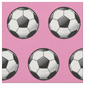 Glanzend rond Voetbal Roze Stof (Close Up)