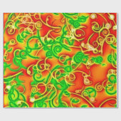 glanzend rood cadeaupapier (Vlak)