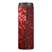 Glanzend Rood Kerst Glitter Thermosbeker (Achterkant)